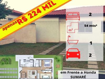 Casa em Condomínio para Venda, em Sumaré, bairro Viva Vista, 2 dormitórios, 1 banheiro, 2 vagas